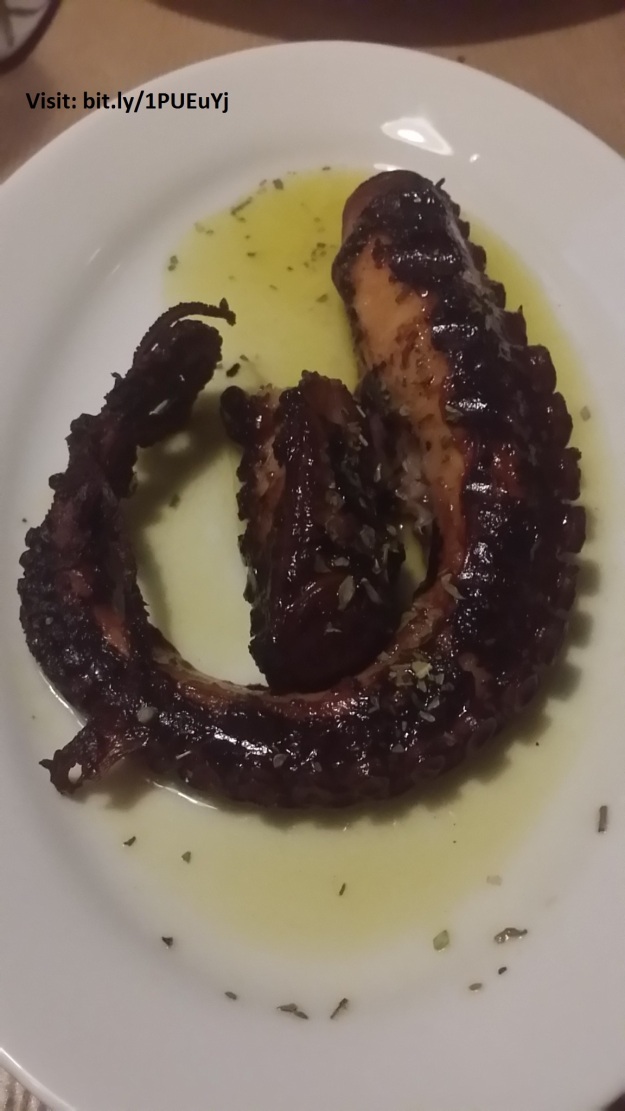Grilled Octopus at Mythos
