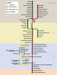 Dubai Metro Rail Network